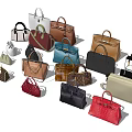 Chic Stylish Leather Bags Collection Featuring Various Colors And Different Styles