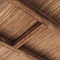 Quiet Ceiling Natural Ceiling Beam Wooden Ceiling 3d model