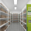 Bank Interior Space With Bookshelves Wooden Tables Chairs And Circular Ceiling Decoration