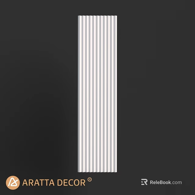 Modern Black and White Striped Wall Design for Interior Spaces 3d model 