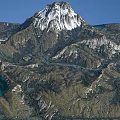 Garden Landscape With Snow Capped Mountain River Lakes And Lush Vegetation