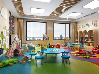 Nordic Kindergarten Children's Entertainment Area model