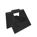 Modern Black Leisure Chair With Geometric Metal Frame And Stylish Mesh Design