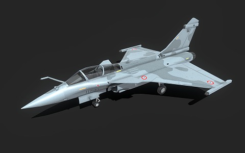 Rafale M Fighter Carrier Aircraft Jet Fighter 3d model