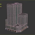 Modern Office Building Exterior Architecture With Glass Windows And Multiple Floors Design