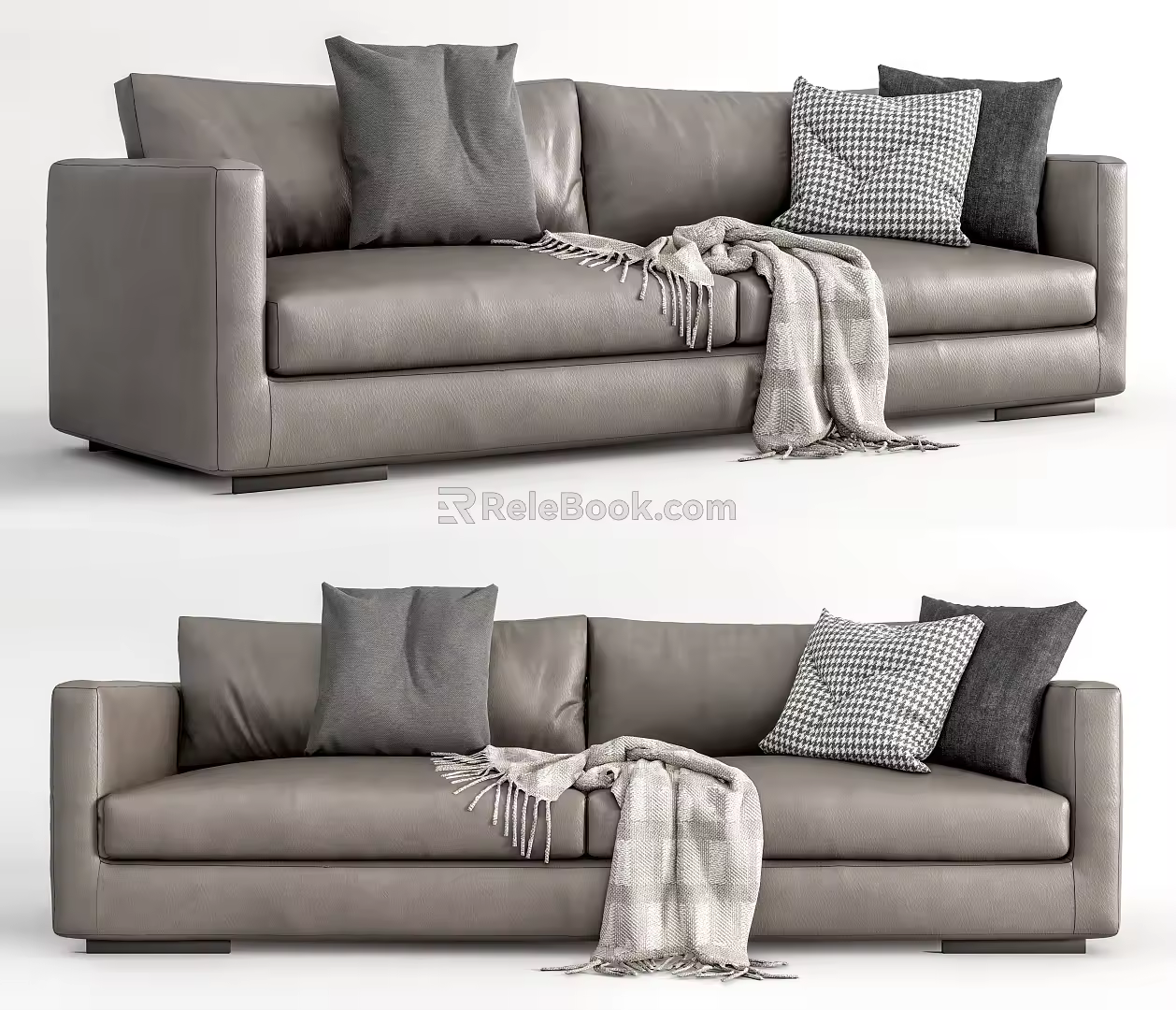 Modern double sofa 3d model