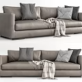 Modern double sofa 3d model