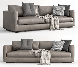 Modern double sofa 3d model