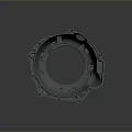 Gray Mechanical Housing Part With Structural Design And Mounting Holes For Industrial Use
