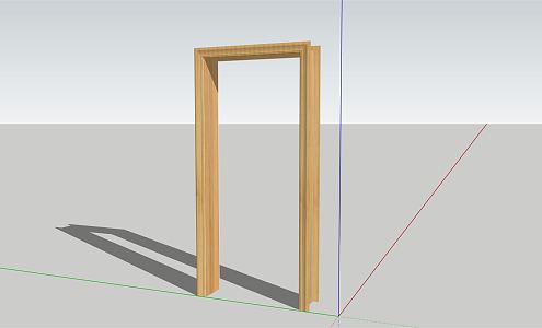 Modern door frame 3d model