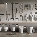Modern Toilet Display In Bathroom Setting With Various Styles And Sleek Designs