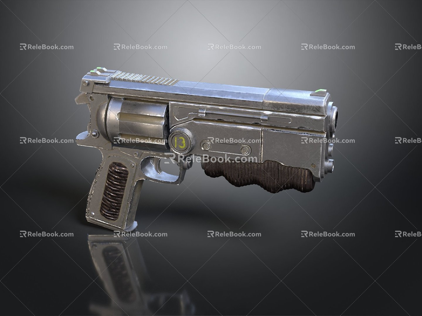 pistol semi-automatic pistol automatic pistol modern weapon hot weapon hot weapon gun military 3d model