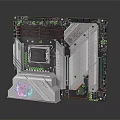 High Performance Motherboard With CPU Socket VRM Heatsink And Aesthetic RGB Lighting