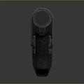 Black Tactical Weapon With Mechanical Grip And Metal Barrel Design