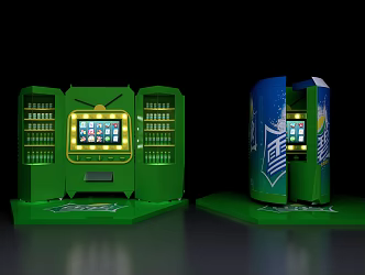 Modern game machine Sprite game machine 3d model