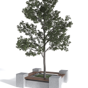 Modern Tree Pool Single Tree Pool 3d model