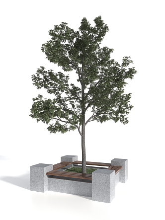 Modern Tree Pool Single Tree Pool 3d model