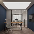 Modern Public Office Space Featuring Spacious Desks Ergonomic Chairs Computer Monitors Windows and Recessed Lighting