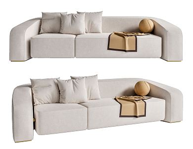 Modern Multiplayer Sofa 3d model