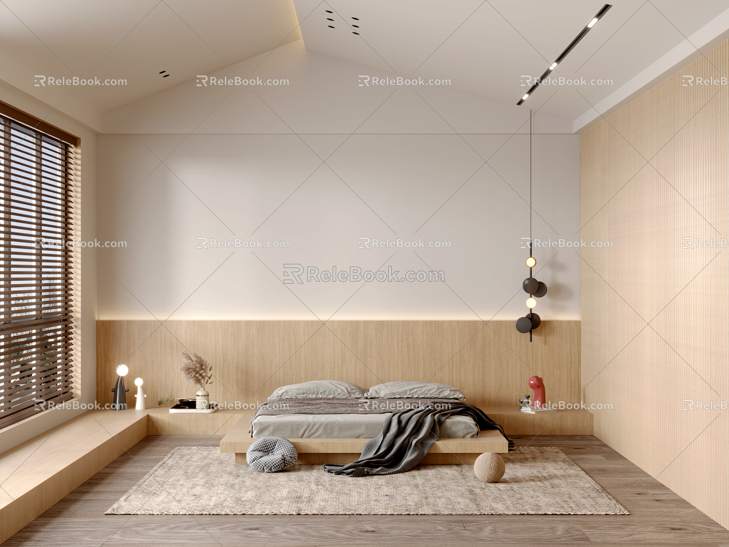 Japanese-style bedroom 3d model