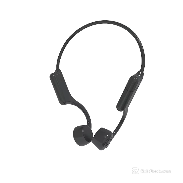 Wireless Bone Conduction Headphones With Open Ear Design And Comfortable Fit 3d model 