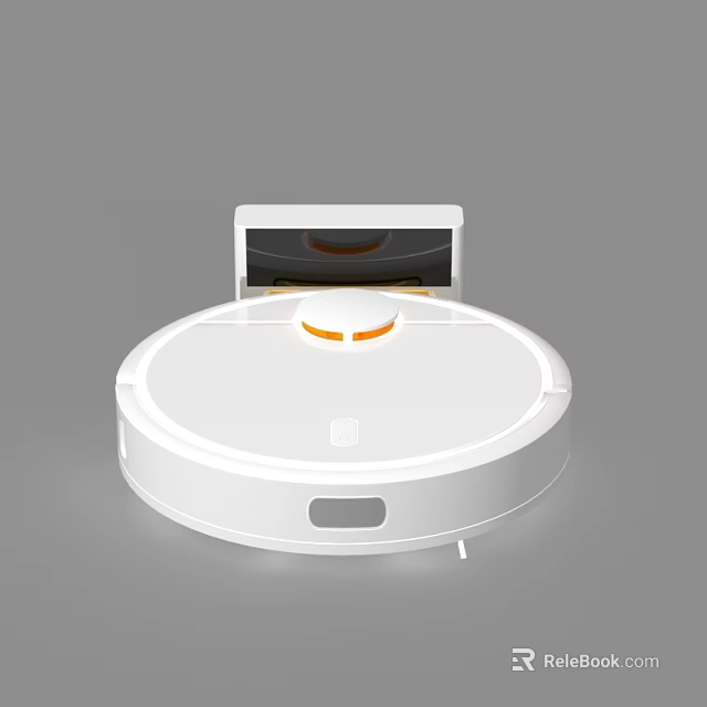 White Robotic Vacuum Cleaner With Automatic Cleaning For Smart Home Daily Use 3d model 