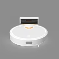 White Robotic Vacuum Cleaner With Automatic Cleaning For Smart Home Daily Use