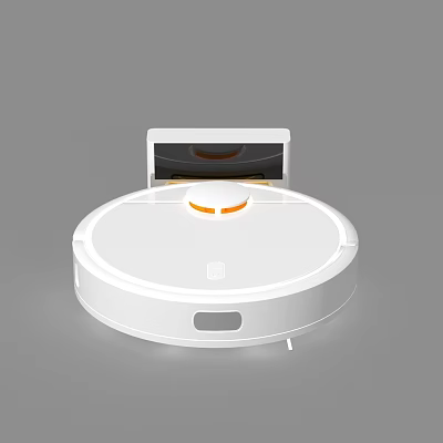 White Robotic Vacuum Cleaner With Automatic Cleaning For Smart Home Daily Use 3d model