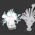 Flower Arrangements Featuring Black Roses In Transparent Vase And White Calla Lilies In Black Vase