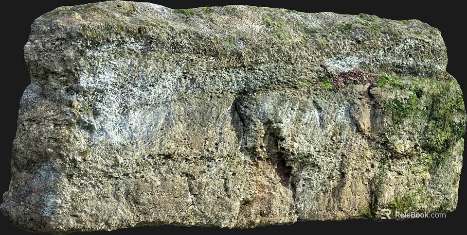 Natural Stone And Wood Elements With Rustic Texture In Outdoor Landscape Design 3d model 