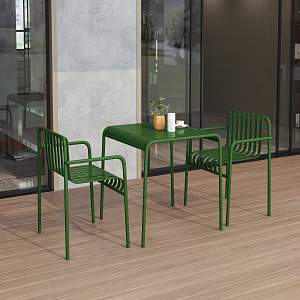 Table and Chair Outdoor Table and Chair Iron 3d model