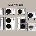 Air Conditioner Fan Outdoor Units Combination with Various Models and Sizes