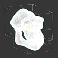Realistic White Anatomical Skull Model With Detailed Teeth And Jaw Structure
