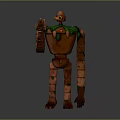 Robot Assistant Small Robot Butler Robot Butler Figure Game Figure 3d model