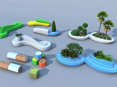 Modern Outdoor Chair Outdoor Seat 3d model