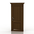 European style door interior door solid wood door 3d model