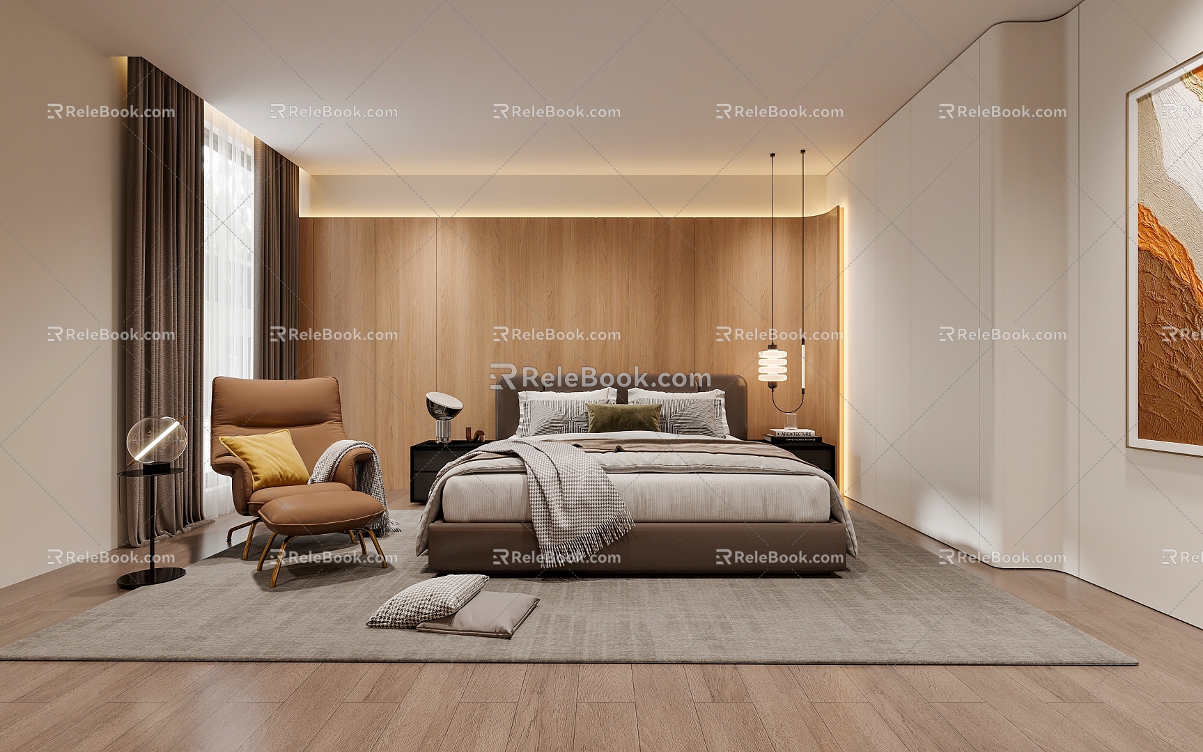 Modern Bedroom 3d model