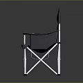 TFO Folding Camping Chair With Gray Blue Fabric And Durable Metal Frame