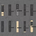 Fingerprint lock smart door lock door handle anti-theft door lock smart password fingerprint lock electronic lock handle 3d model