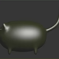 Cute Light Green Rounded Cat Shaped Furniture Design For Home Decor