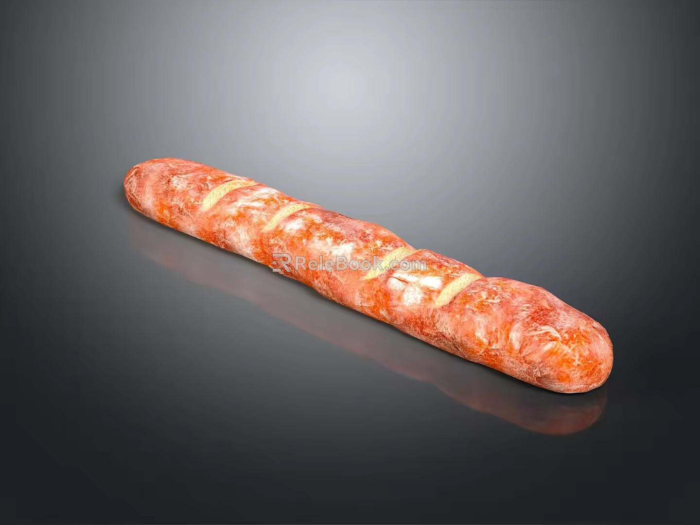 Bread sandwich bread pudding bean paste bread cheese bread big column bar breakfast bread European bread 3d model