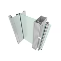 Modern Aluminum Frame Glass Panel Structural Assembly Detail for Building Projects 3d model