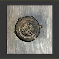 Ancient Bronze Sculpture Vessel Featuring Carved Patterns And Lid Animal Figures