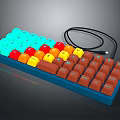 Colorful Keycaps RGB Backlit Mechanical Keyboard With Wired Connection And Modern Design