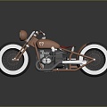 Motorcycle Two-wheeled Motorcycle Cross-country Motorcycle Road Race Motorcycle Motor Vehicle Transport 3d model