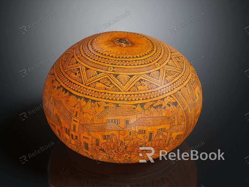 Peruvian Gourd African Artifacts African Jar model