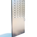 White steel door stainless steel door single door 3d model