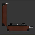 Red Suitcase Turntable Open With Classic Interior And Black Platter