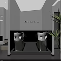 Modern Minimalist Bright Hair Salon Interior Design With Comfortable Styling Chairs And Large Wall Mirrors