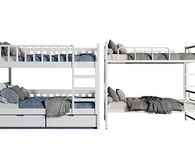 Modern Hop-up Bed Hop-down Bed Bunk Bed model